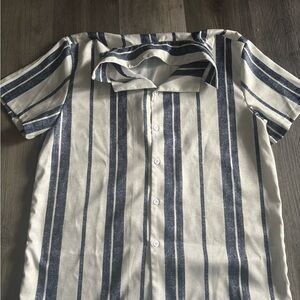 Men's Striped Short Sleeve Shirt